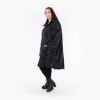 AKH Fashion Mantel 2276 Estelle, Schwarz/Blau/Weiß