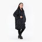 AKH Fashion Mantel 2276 Estelle, Schwarz/Blau/Weiß