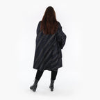 AKH Fashion Mantel 2276 Estelle, Schwarz/Blau/Weiß
