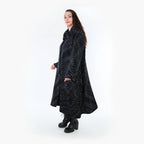 AKH Fashion Mantel 3023 Estelle, Schwarz/Blau/Weiß
