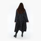 AKH Fashion Mantel 3023 Estelle, Schwarz/Blau/Weiß