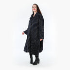 AKH Fashion Mantel 3023 Estelle, Schwarz/Blau/Weiß