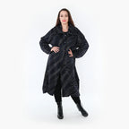 AKH Fashion Mantel 3023 Estelle, Schwarz/Blau/Weiß