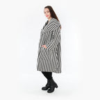 AKH Fashion Mantel 1776 Madeleine, Weiß/Schwarz