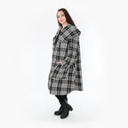 AKH Fashion Mantel 1776 Leona, Weiß/Schwarz