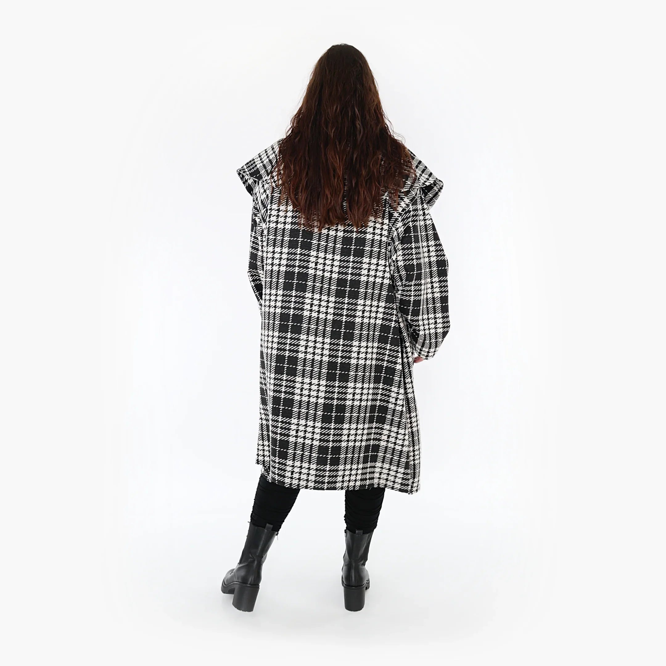 AKH Fashion Mantel 1776 Leona, Weiß/Schwarz