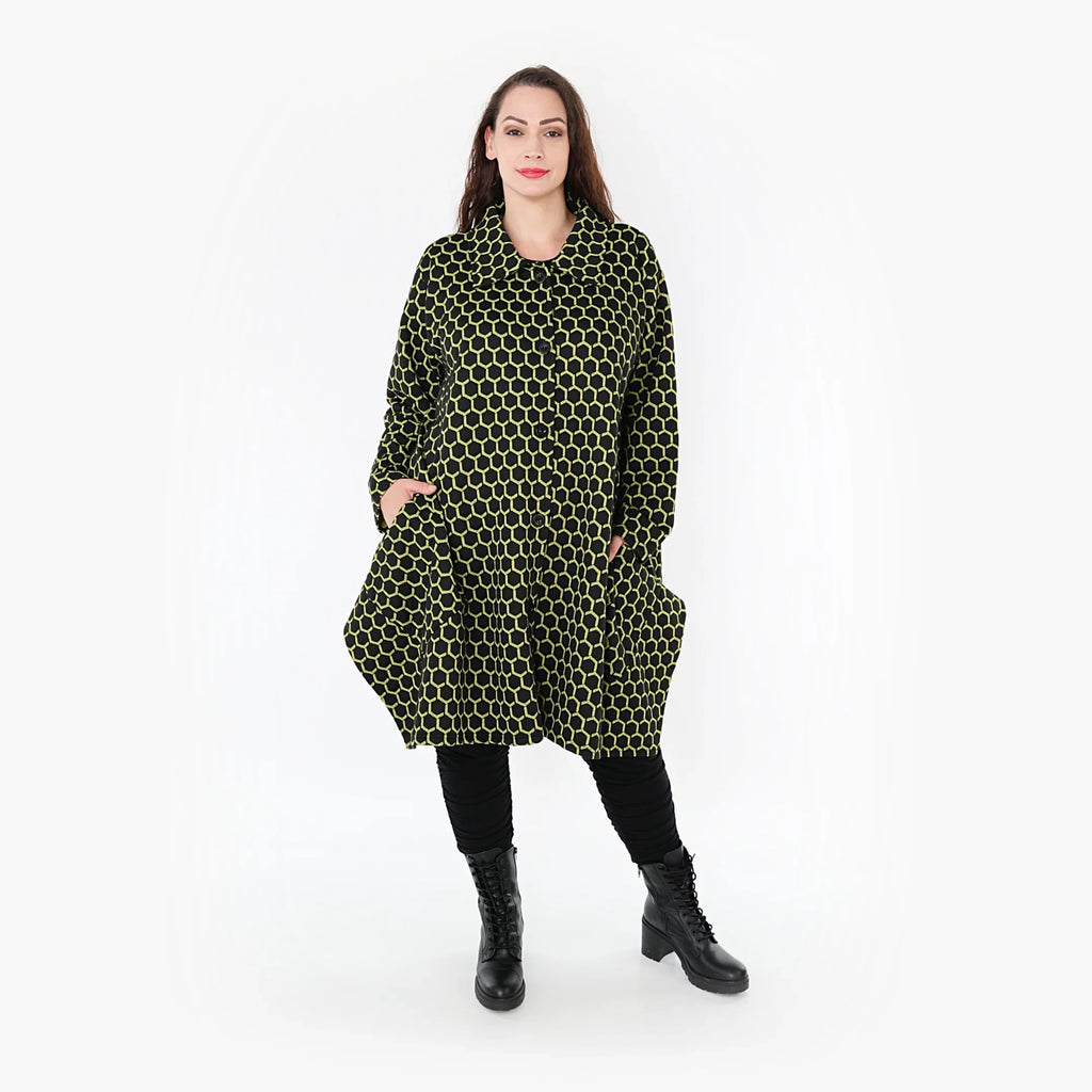 AKH Fashion Jacke 6864 Velora, Schwarz/Lime