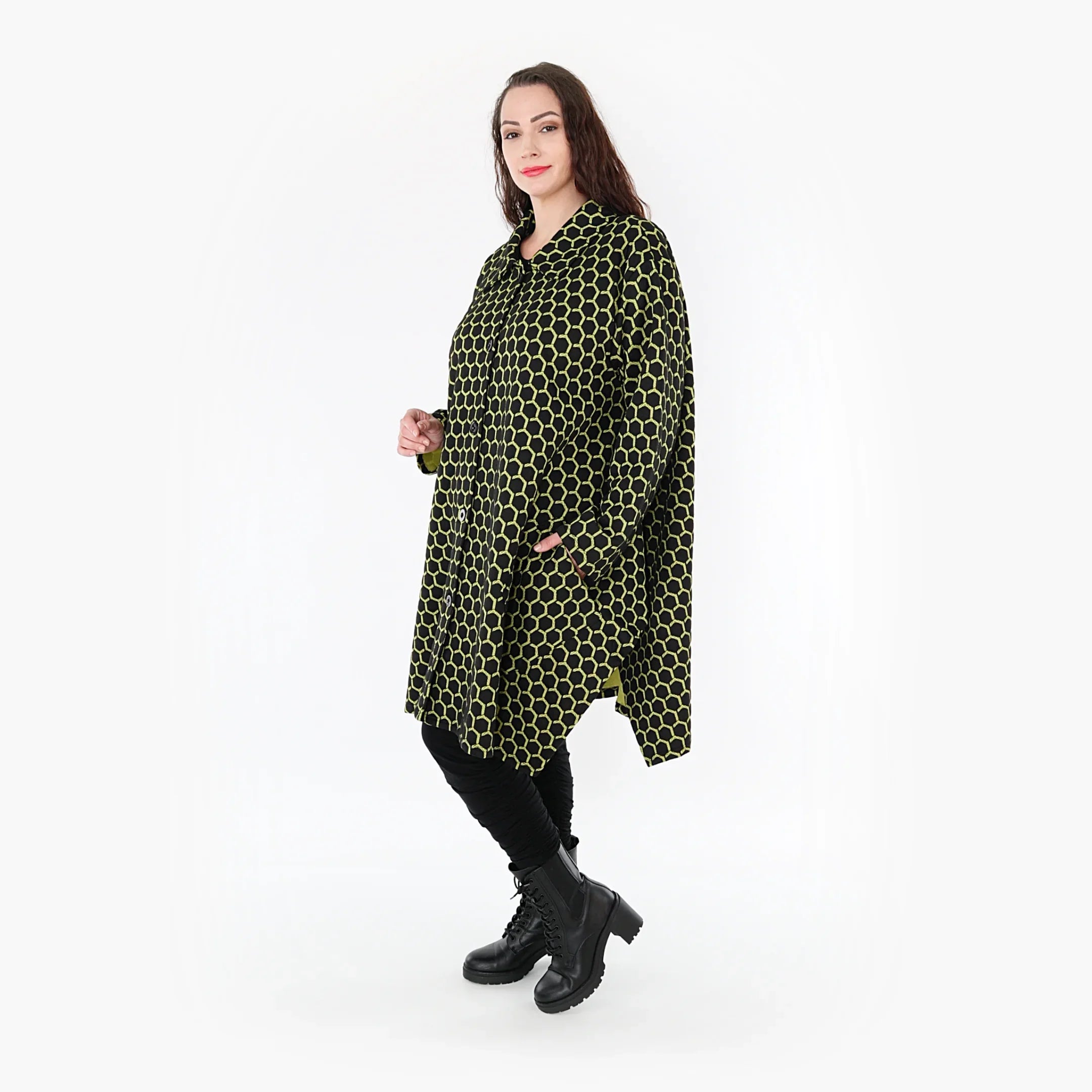 AKH Fashion Jacke 6864 Velora, Schwarz/Lime