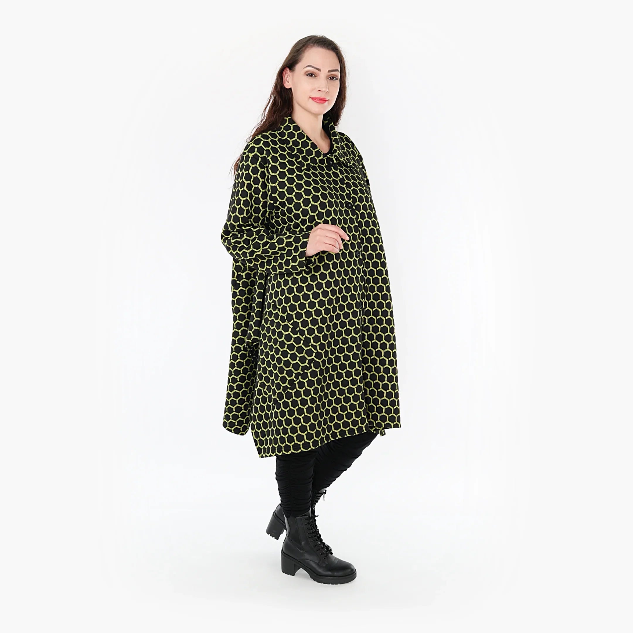 AKH Fashion Jacke 6864 Velora, Schwarz/Lime