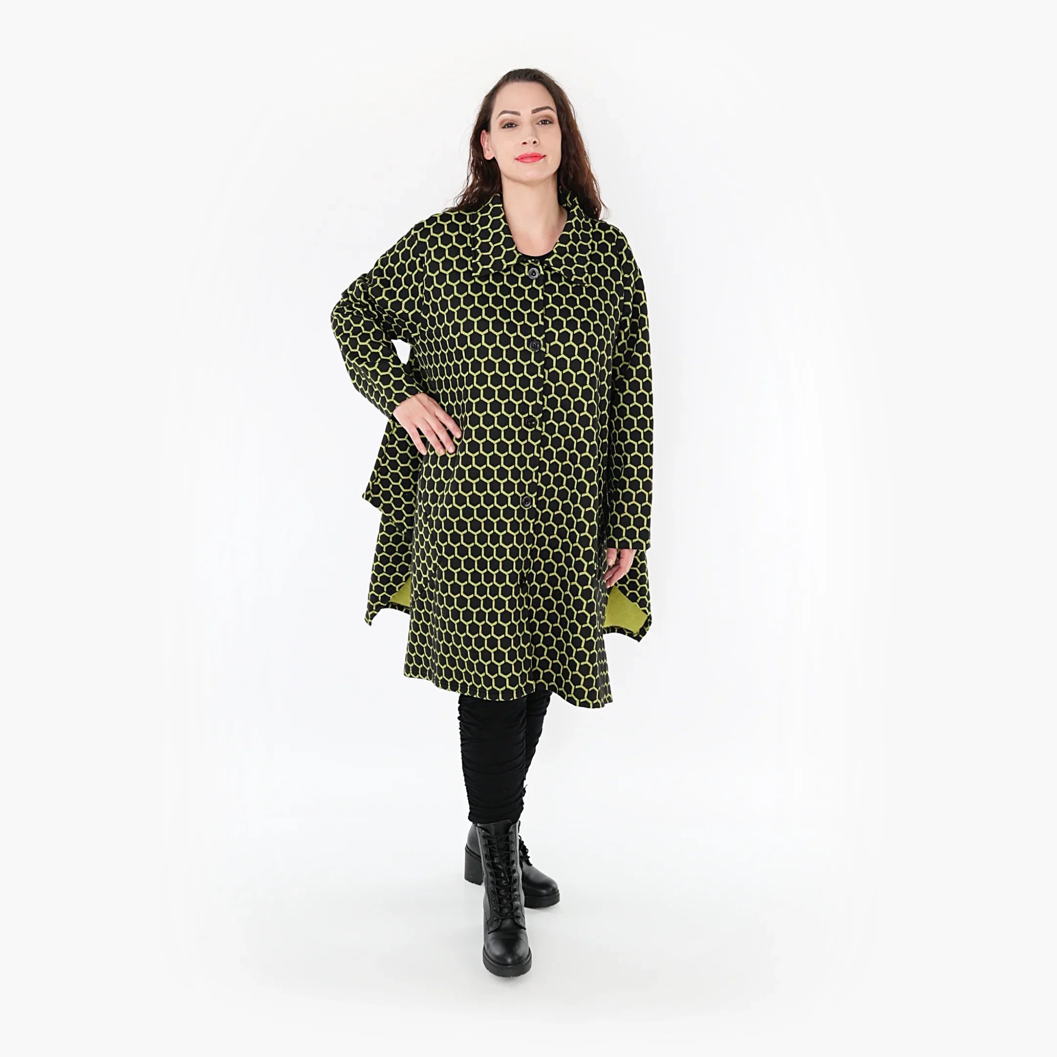 AKH Fashion Jacke 6864 Velora, Schwarz/Lime