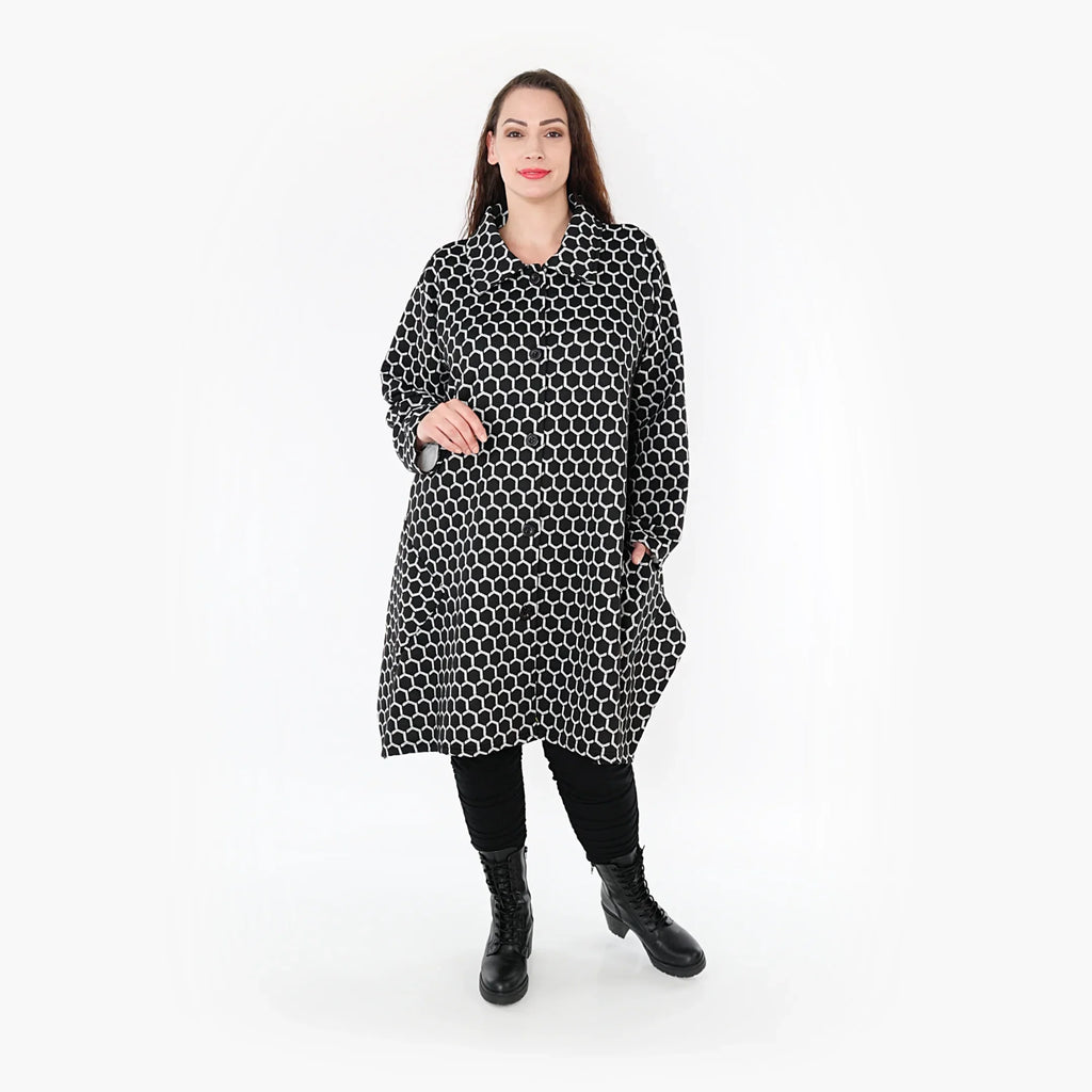 AKH 6864 Jacket, Black and White