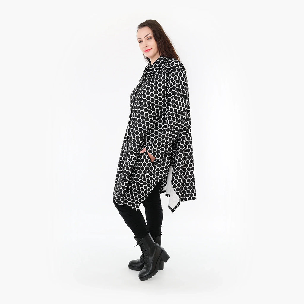 AKH 6864 Jacket, Black and White