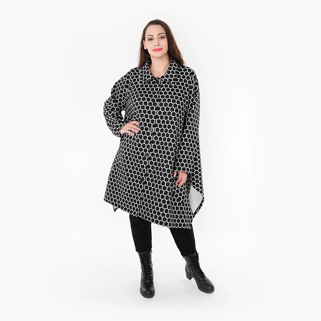 AKH 6864 Jacket, Black and White