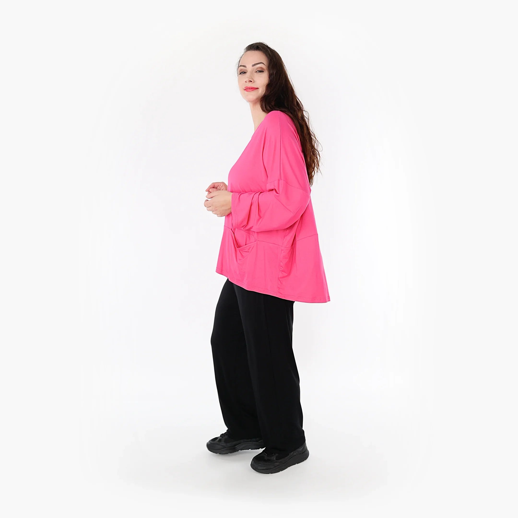 AKH 6888L Big Shirt, Fuchsia