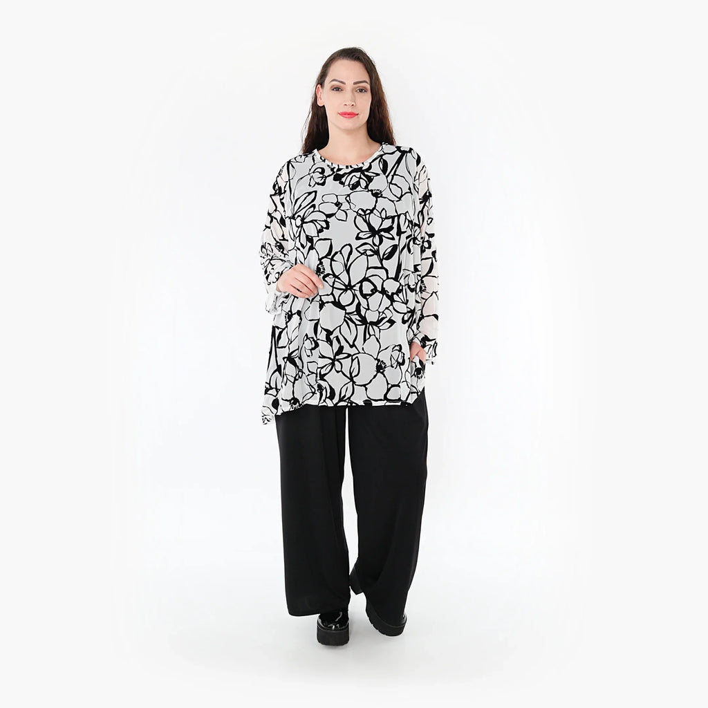 AKH Fashion Shirt 593 Veru, Weiß/Schwarz