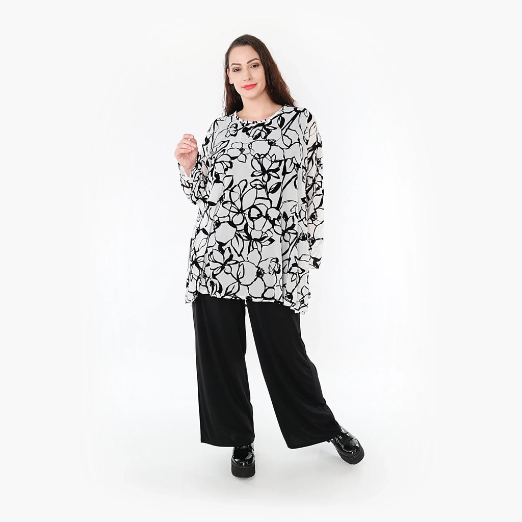AKH Fashion Shirt 593 Veru, Weiß/Schwarz