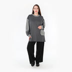 AKH Fashion Shirt 6987 Luisa, Grau/Weiß