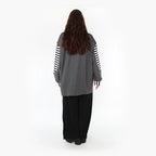 AKH Fashion Shirt 6987 Luisa, Grau/Weiß
