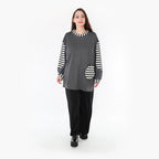 AKH Fashion Shirt 6987 Luisa, Grau/Weiß