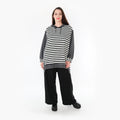 AKH Fashion Shirt 6988 Luisa, Grau/Weiß