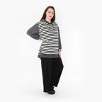 AKH Fashion Shirt 6988 Luisa, Grau/Weiß