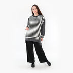 AKH Fashion Shirt 6988 Luisa, Grau/Weiß