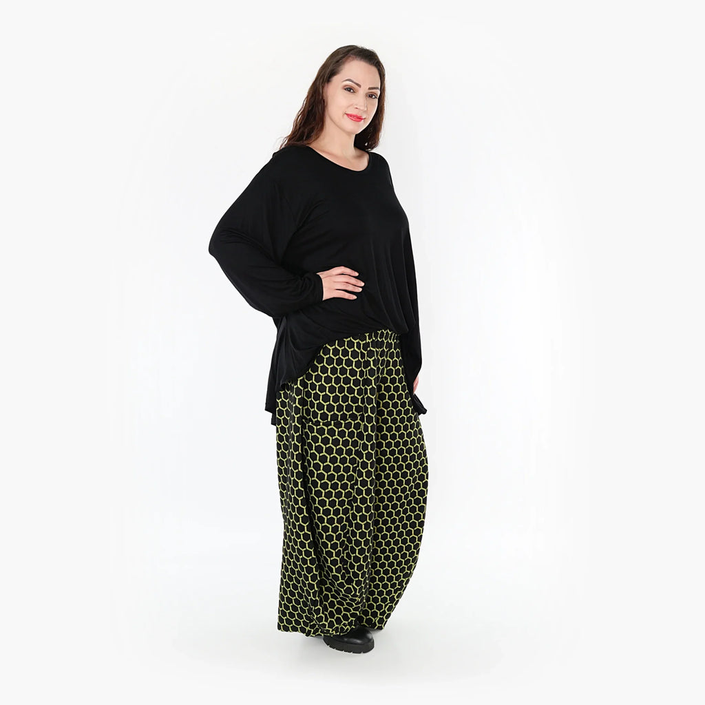 AKH Fashion Hose 8069 Velora, Schwarz/Lime