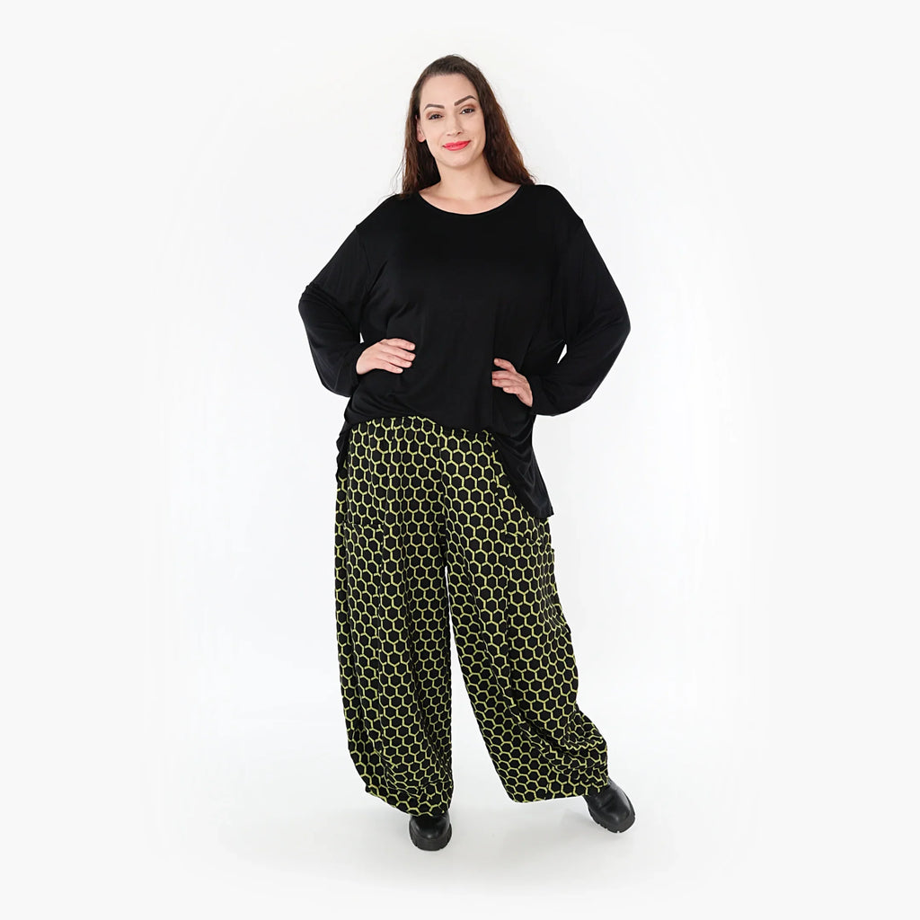 AKH Fashion Hose 8069 Velora, Schwarz/Lime