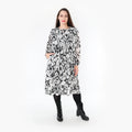 AKH Fashion Kleid 6698 Veru, Weiß/Schwarz