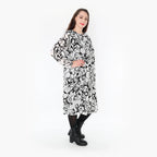 AKH Fashion Kleid 6698 Veru, Weiß/Schwarz