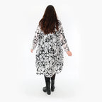 AKH Fashion Kleid 6698 Veru, Weiß/Schwarz