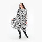 AKH Fashion Kleid 6698 Veru, Weiß/Schwarz