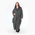 AKH Fashion Mantel 6985 Velora, Schwarz/Weiß