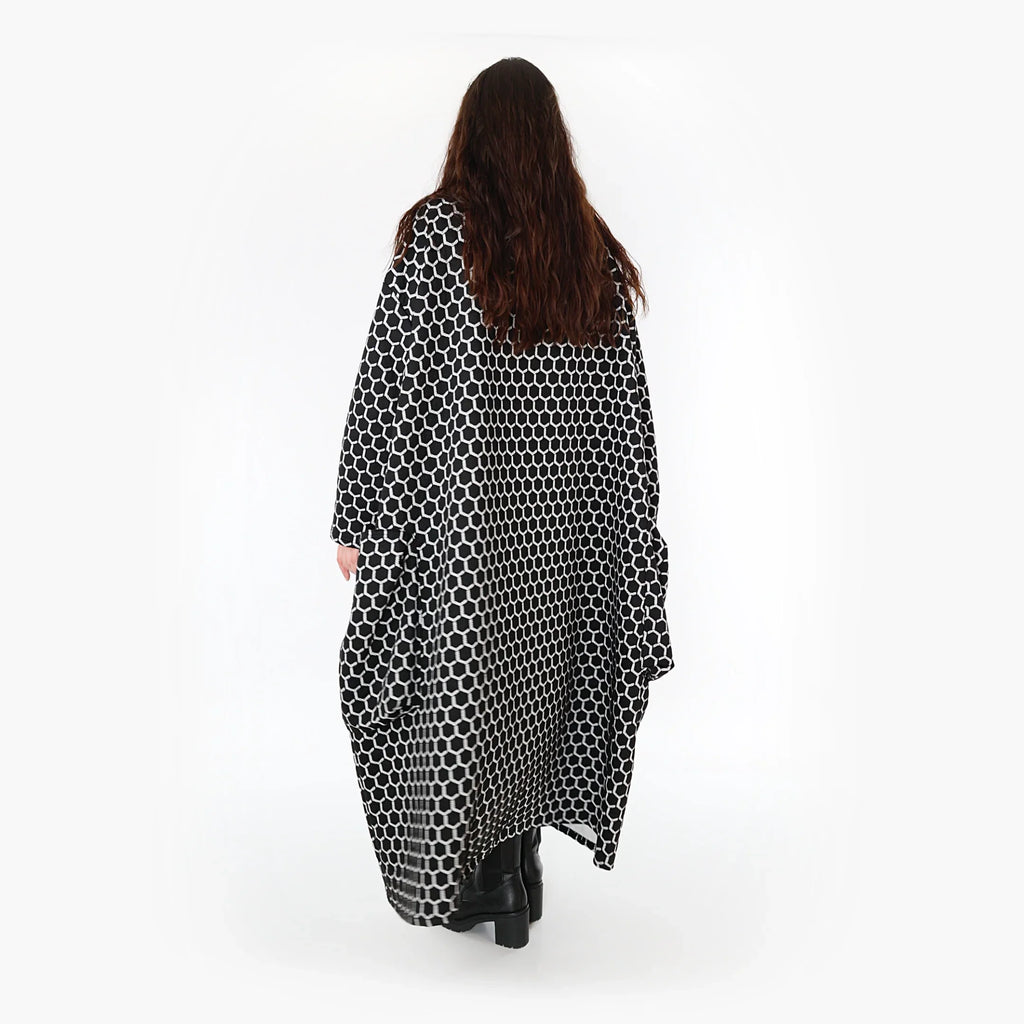 AKH Fashion Mantel 6985 Velora, Schwarz/Weiß