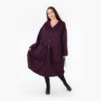 AKH Fashion Mantel 6986 Velora, Schwarz/Fuchsia