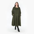 Robe AKH 6984, noir-citron vert