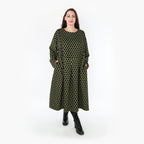 Robe AKH 6984, noir-citron vert