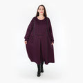 AKH Fashion Kleid 6984 Velora, Schwarz/Fuchsia