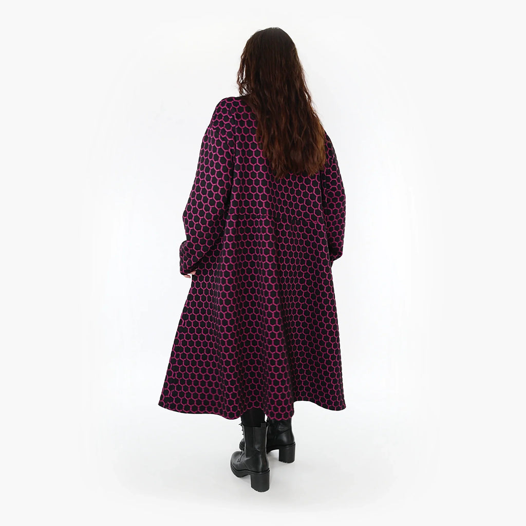 AKH Fashion Kleid 6984 Velora, Schwarz/Fuchsia