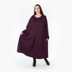 AKH Fashion Kleid 6984 Velora, Schwarz/Fuchsia