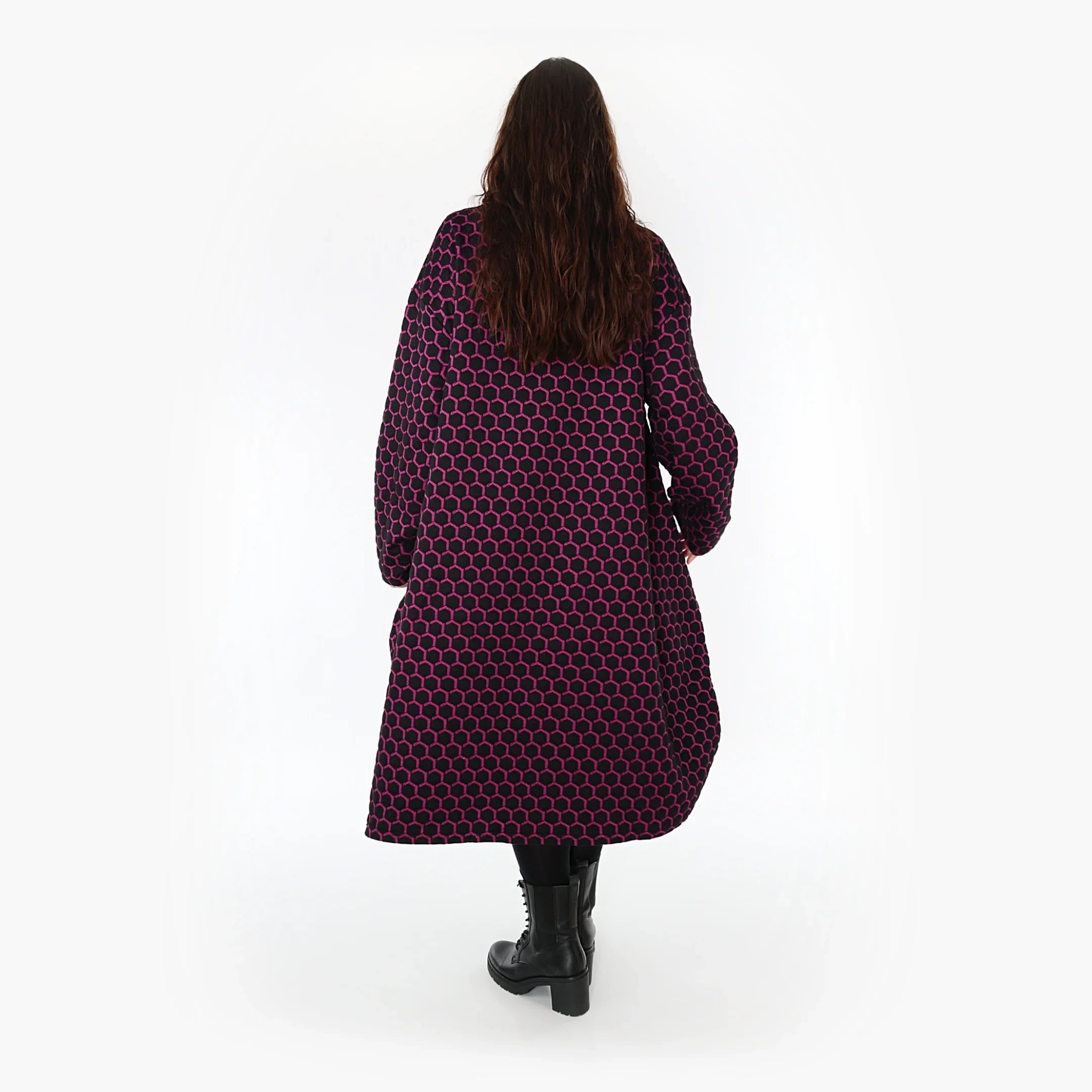 Robe AKH 6859, Noir-Fuchsia