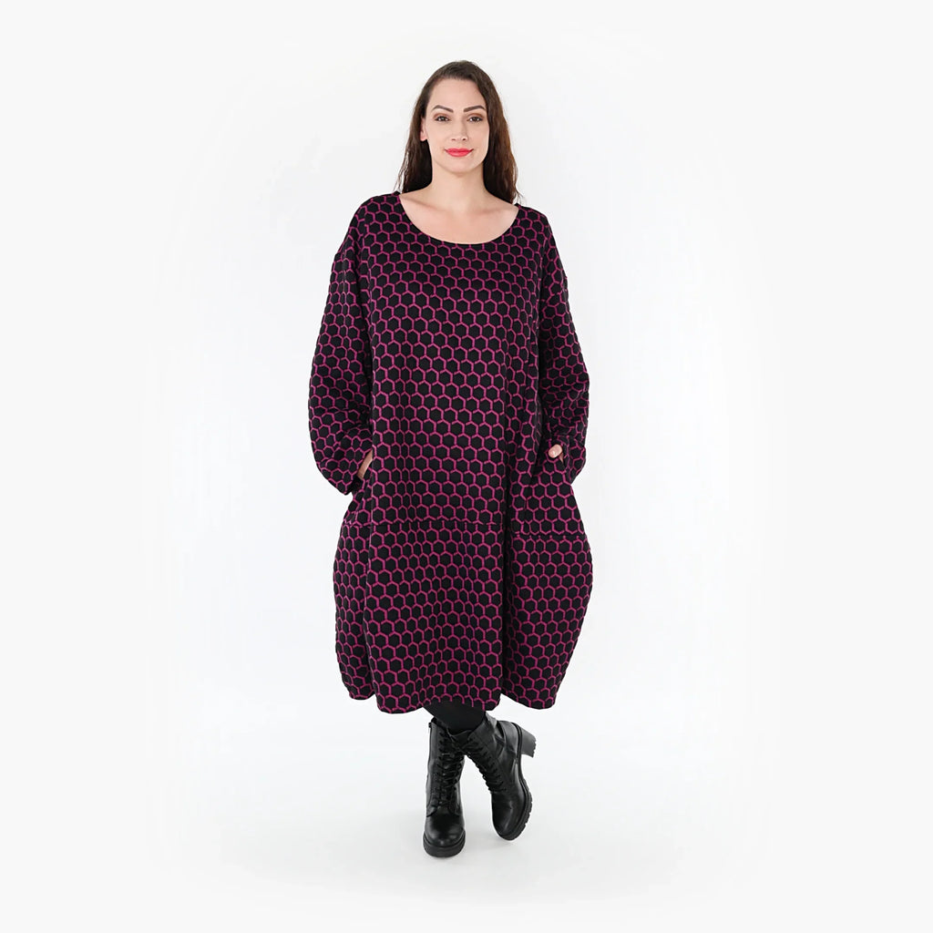 Robe AKH 6859, Noir-Fuchsia