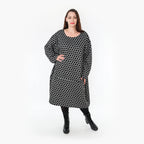 AKH Fashion Kleid 6859 Velora, Schwarz/Weiß