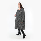 AKH Fashion Kleid 6859 Velora, Schwarz/Weiß
