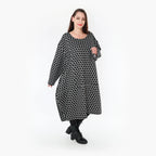 AKH Fashion Kleid 6859 Velora, Schwarz/Weiß