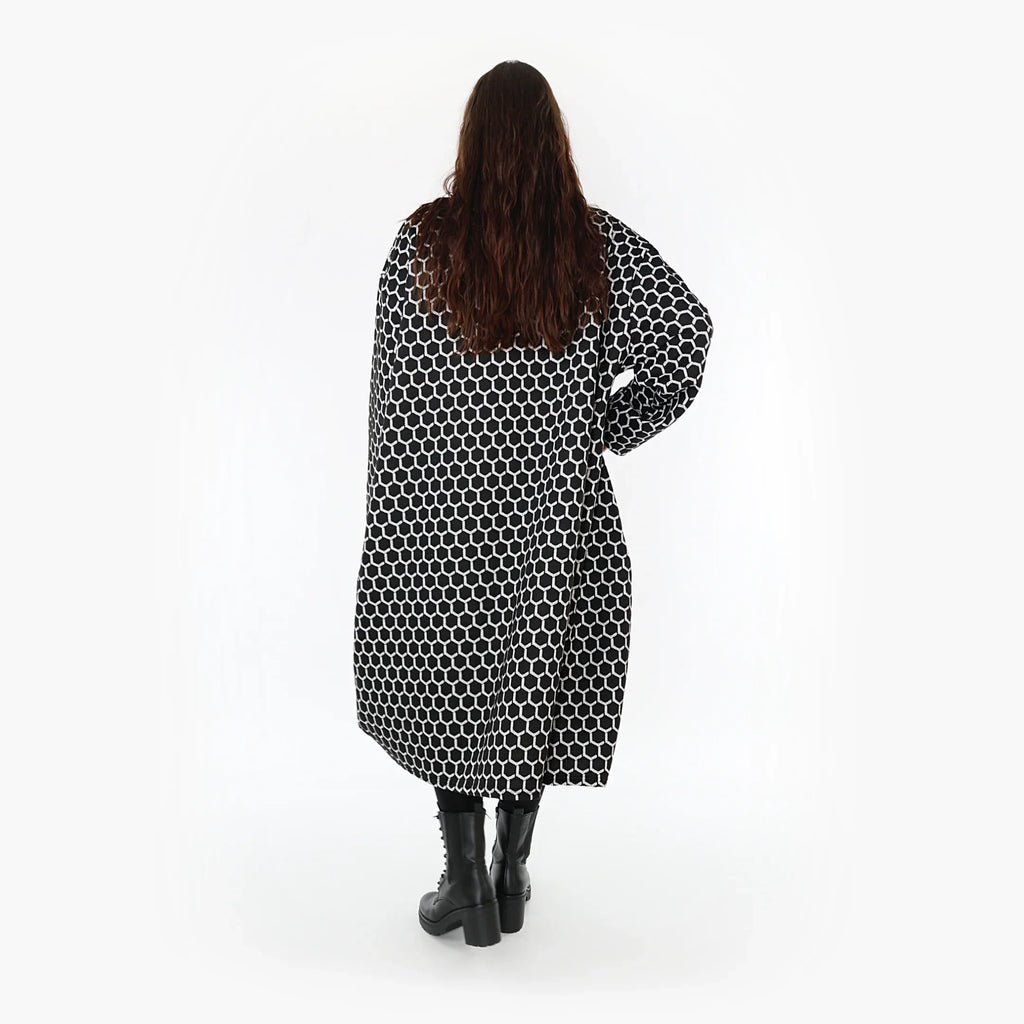 AKH Fashion Kleid 6859 Velora, Schwarz/Weiß