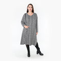 AKH Fashion Kleid 6982 Marla, Weiß/Schwarz