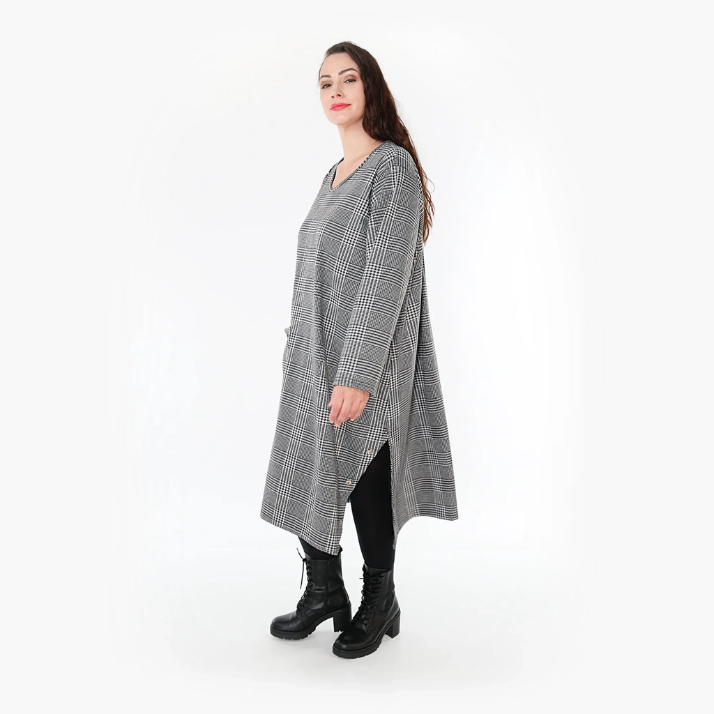 AKH Fashion Kleid 6982 Marla, Weiß/Schwarz