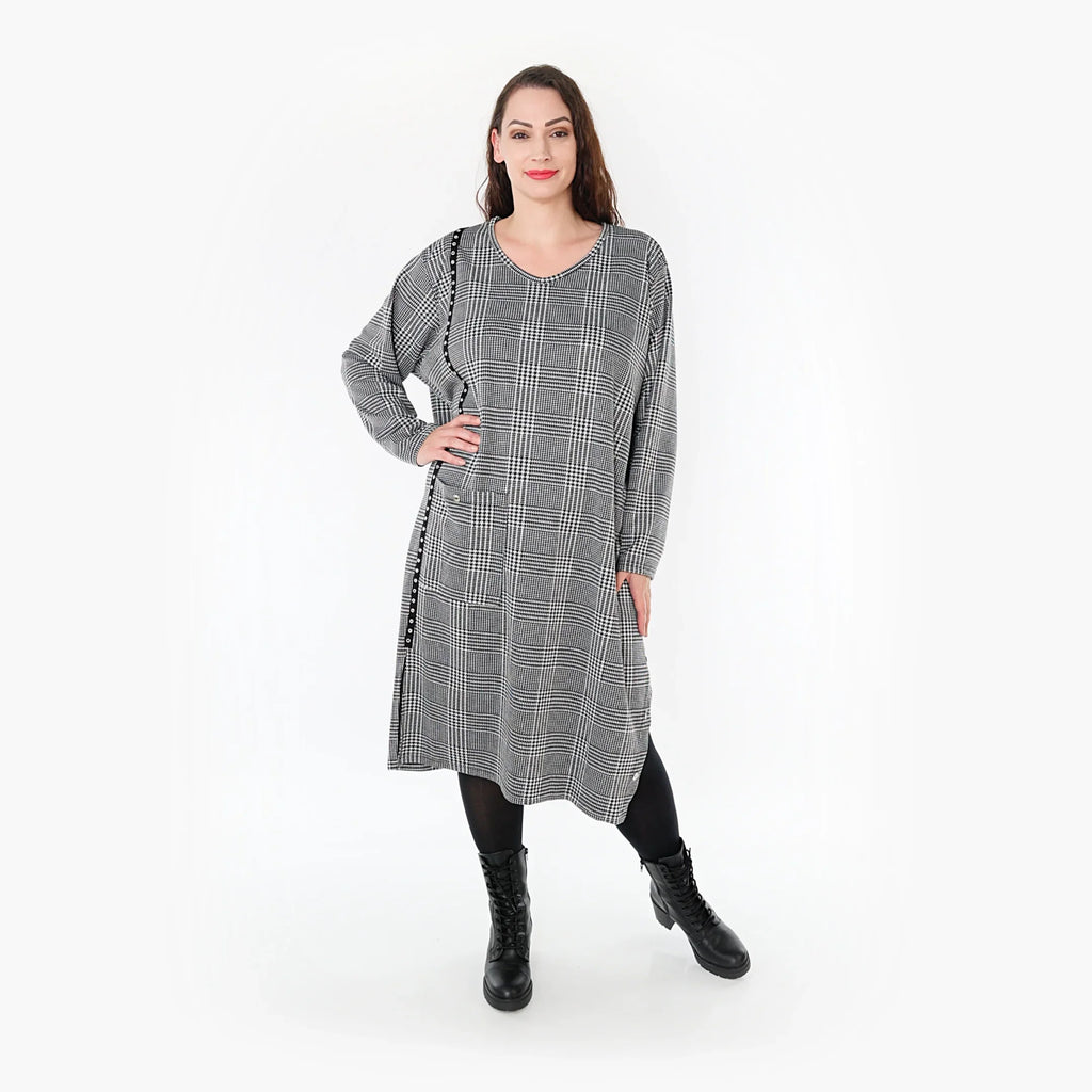 AKH Fashion Kleid 6982 Marla, Weiß/Schwarz