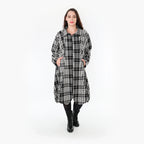 AKH Fashion Mantel 1424 Leona, Weiß/Schwarz